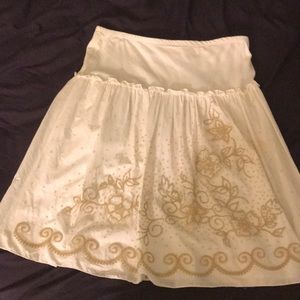 White beaded skirt